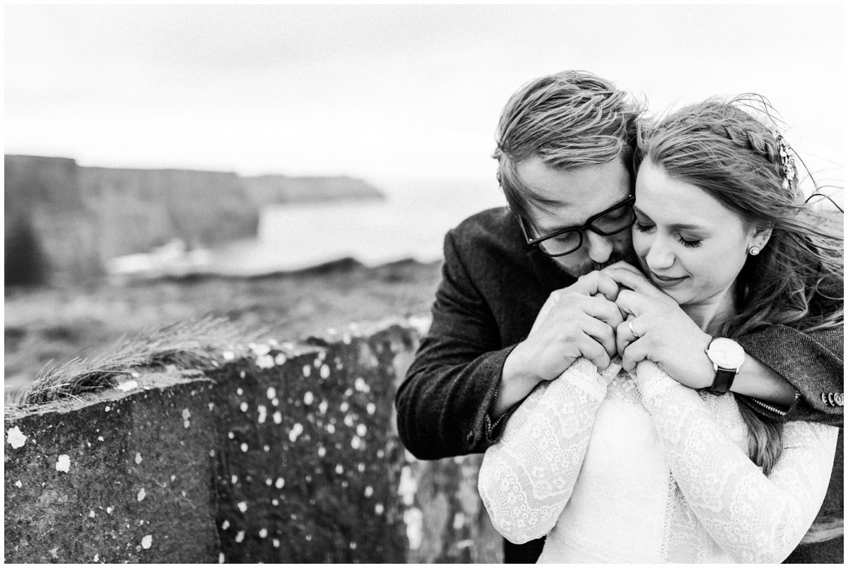 Ireland wedding photo at the Cliffs of Moher in Ireland