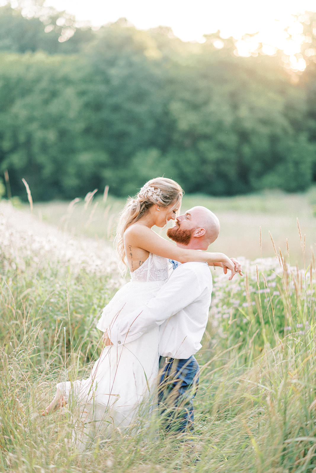 Bride and Groom at the Farm at Eagles Ridge wedding in Lancaster, PA