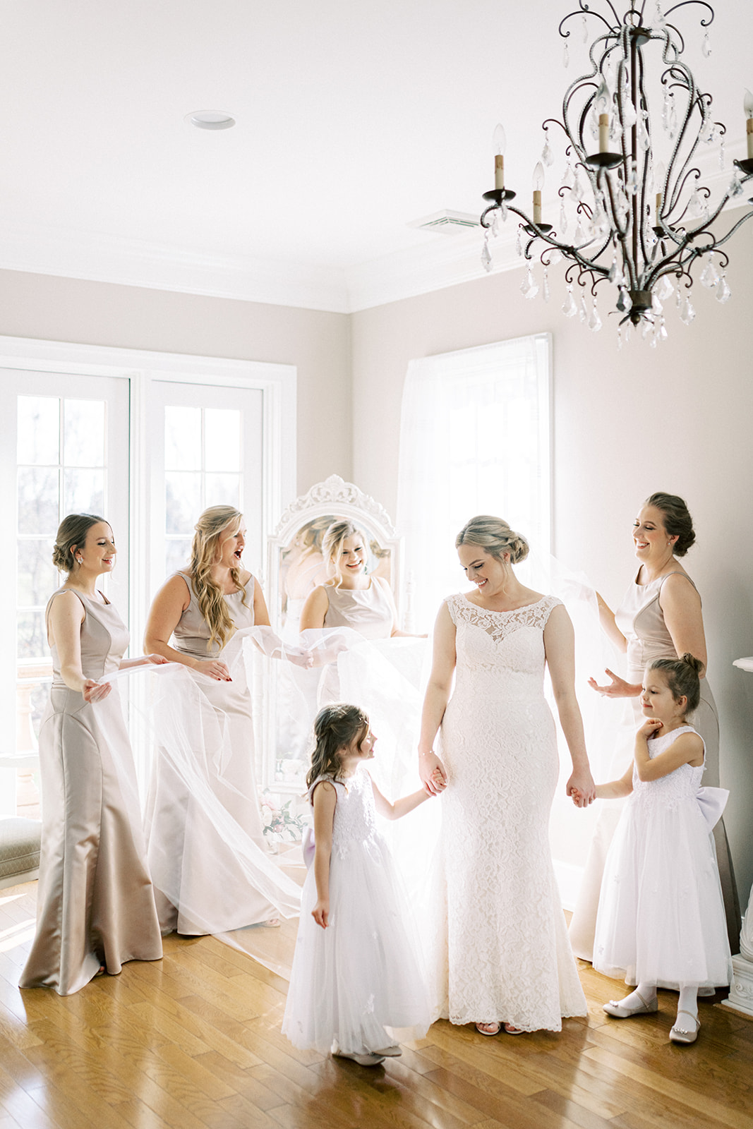 Bridesmaids at Historic Acres of Hershey wedding