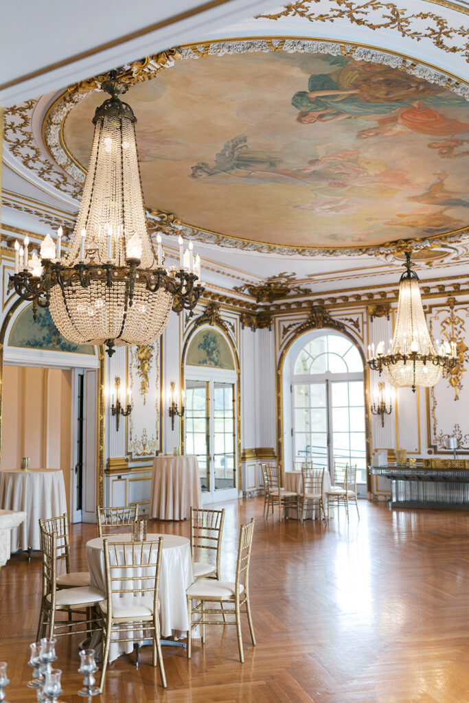 Music Room ballroom at the Elkins Estate wedding & event venue in Elkins Park, PA | Lindsey Ford Photography